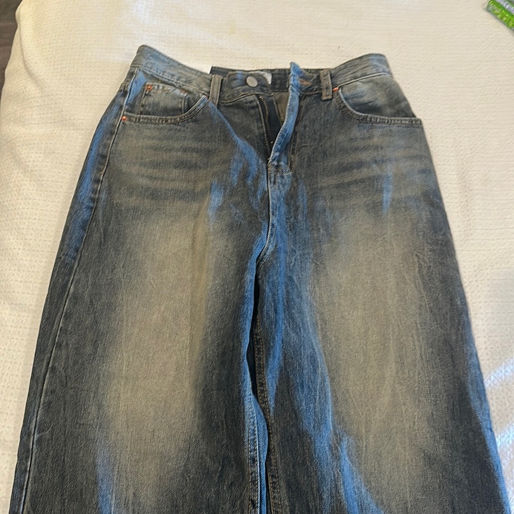 NWT Korean baggy jeans